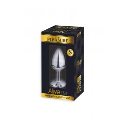 Plug métal bijou transparent S - Alive 2